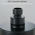 thumbnail image 6 of HIBIBUD Adjustable Rainfall Shower Head 4 inch Thickened High Pressure with Rubber Jets Black, 6 of 7