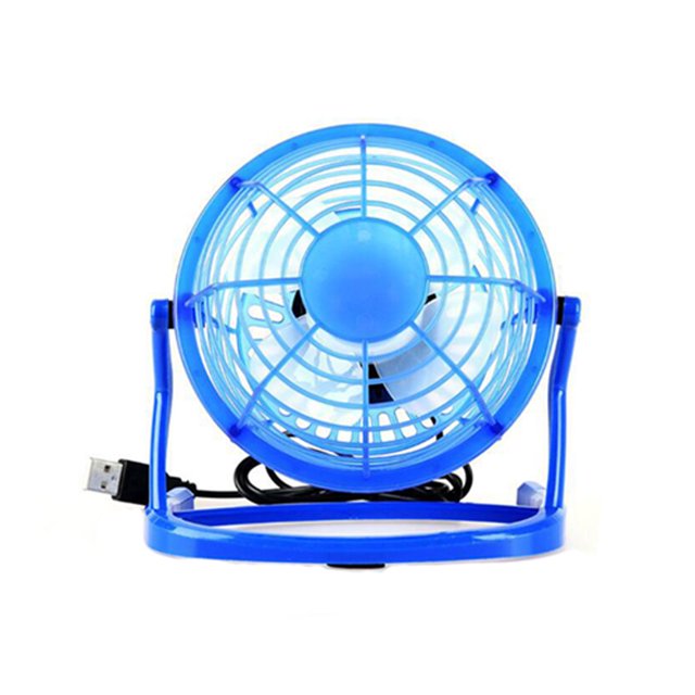 Wosthever Ventilador USB duradero para ordenador portátil, solución de refrigeración de verano fiable, ventilador de escritorio, ventilador de Electrodomésticos azul