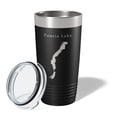 thumbnail image 2 of Peoria Lake Map Tumbler Travel Mug Insulated Laser Engraved Coffee Cup Illinois 20 oz Black, 2 of 5