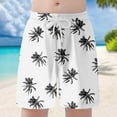 thumbnail image 2 of Icvfdpl Kids Boy Swim Trunks Child Girls Casual Floral Printing Shorts Summer Hawaii Holiday Beachwear Loose Swimwear 6-7 Years, 2 of 7