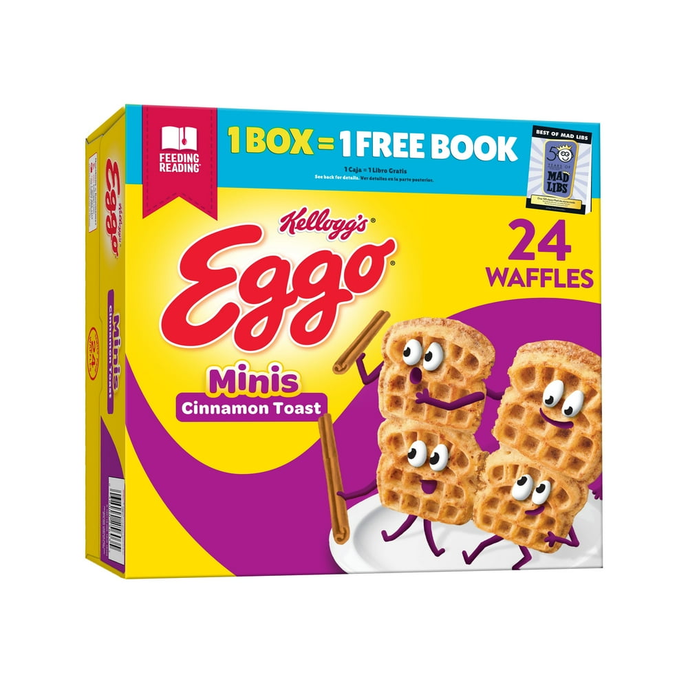 Eggo Mini Frozen Waffles, Frozen Breakfast, All Day Kids Snacks