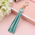 thumbnail image 3 of Washranp Tassels Keychain Pendant,Lightweight Portable Faux Leather Tassel Keychain Tassels Lanyard Key Chain Holder with Lobster Clip, 3 of 4