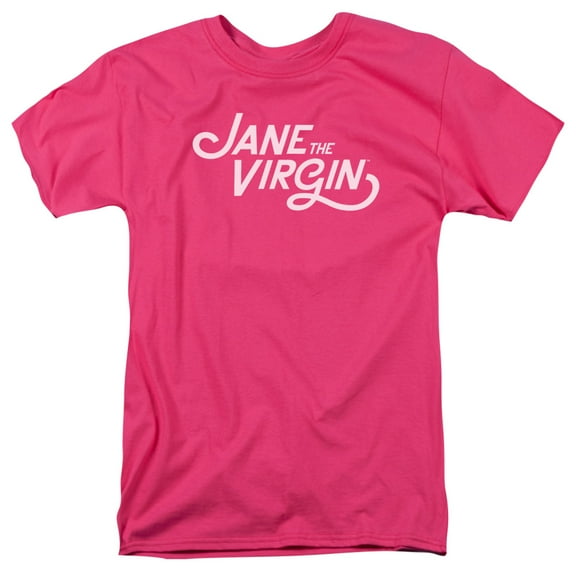 Jane The Virgin Logo Adult 18/1 T-Shirt Hot Pink