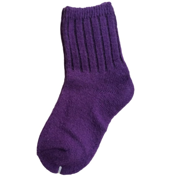 6 Pairs Children's Durable, Stretchable, Thick & Warm Wool Crew Socks. Perfect as Winter Snow Sock and All Seasons FS01 Size 0Y-2Y(Purple)