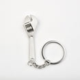 thumbnail image 1 of 1Pc Silver Keychain 11.7Cm Car Metal Wrench Style Key Chain Creative Fashion Silver Compact Keychain Fashionable Cool Key Rings Mingyiq, 1 of 9