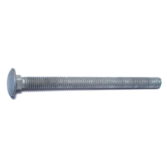 3/8"-16 x 5" Hot Dip Galvanized Grade 2 / A307 Steel Coarse Thread Carriage Bolts CBS-511
