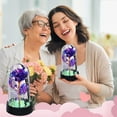 thumbnail image 4 of Nmdmisc Rose Flower Gifts for Women,Galaxy Rose in Glass Dome,Lighted Eternal Flower,Forever Rose,Mom Womens Gifts for Christmas-Valentines Day Gifts for Her -A, 4 of 6