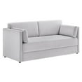thumbnail image 5 of Modway Linden Upholstered Heathered Chenille Sofa in Newsprint, 5 of 9