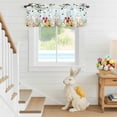 thumbnail image 6 of Valance Curtains for Kitchen Windows Easter Bunny Butt Colorful Egg Rod Pocket Valance Farm Eucalyptus Flowers Short Window Curtain Topper for Bedroom Living Room Bathroom 42x12in,1&nbsp;Panel, 6 of 9