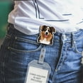 thumbnail image 5 of WIRESTER Acrylic Reel ID Holder Belt Clip Badge Retractable with Alligator Clip for Office Worker, Medical Staffs, Nurse, Doctor, Teacher, Student - Brown Tan Aussie Australian Shepherd Dog, 5 of 5