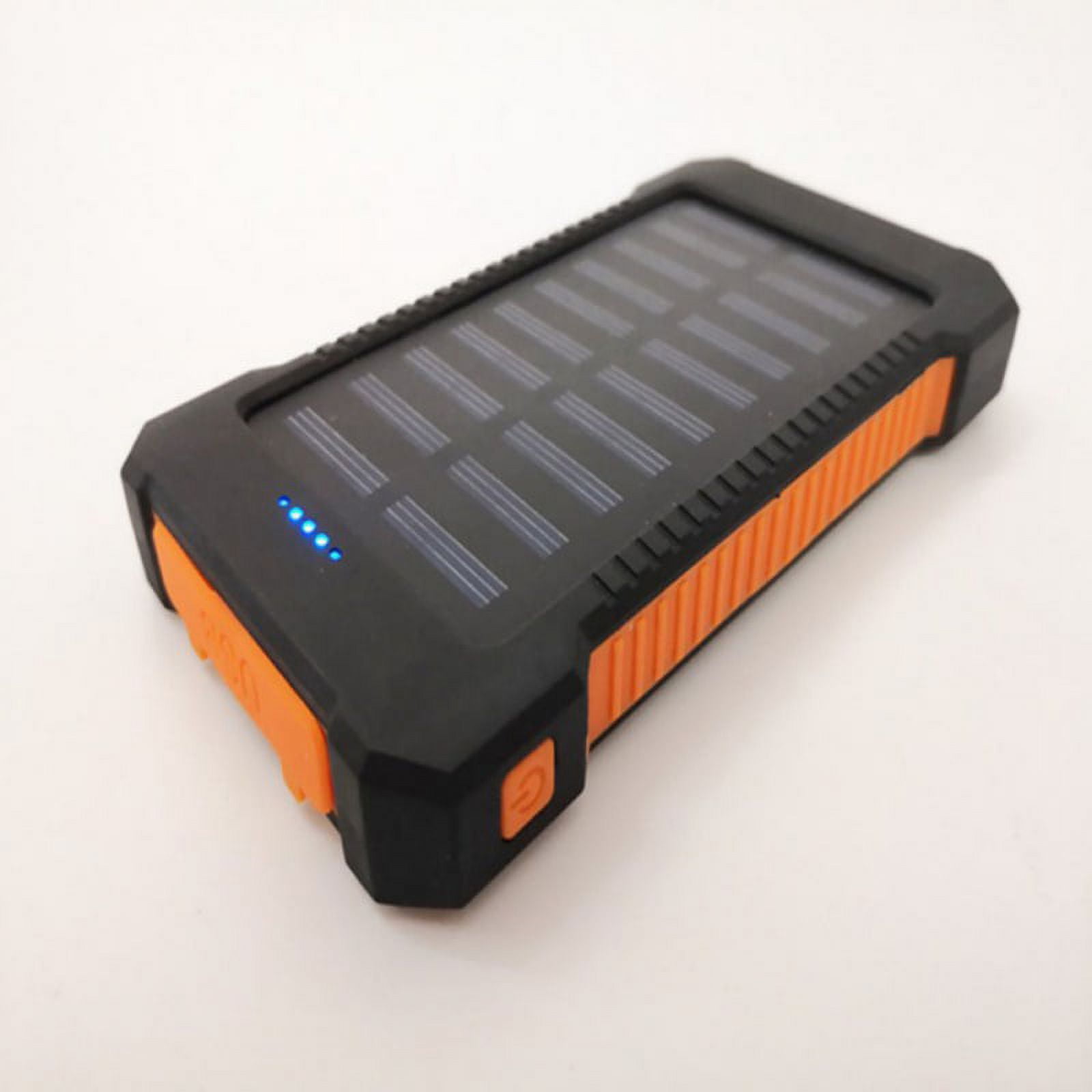 50000mAh Portable Solar Charger, Waterproof Dual USB External Battery Power Bank Shockproof Battery Panal Double USB Bank Backup Pack Yellow