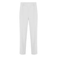 thumbnail image 2 of Asqwmvz Baggy Pants Men'S formal Suit with Slanted Pockets Straight Tube Loose Fitting Solid Color Comfortable Daily Fashion Casual Suit Pants Mens Casual Pants White, 2 of 5