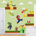 thumbnail image 2 of Pegatina de pared de Super Mario Bros, Pvc, juego clásico, periférico, póster de fiesta Kawaii, decoración, papel tapiz para interiores, juguetes para niños, regalos, 2 of 5