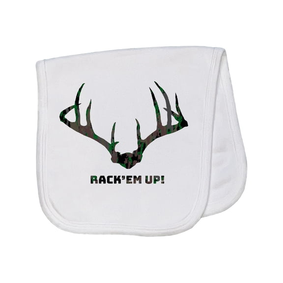 Inktastic Rack 'em Up in Camo Baby Burp Cloth