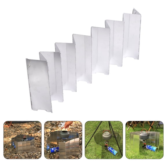 SWETRACE Folding Burner Wind Screen Stove Wind Screen Aluminum Alloy Campers 1Pcs