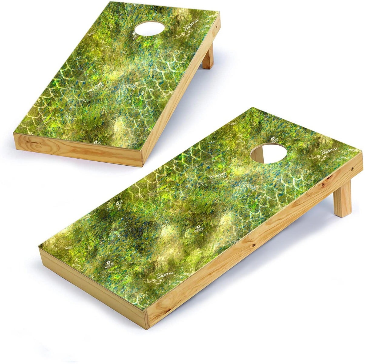 Camouflage Cornhole Board Vinyl Wrap Kit Elements Coastal Mahi Mahi
