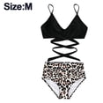 thumbnail image 2 of Conjunto de bikini de dos piezas de talle alto para mujer, trajes de baño push up halter control de barriga, trajes de baño, 2 of 5