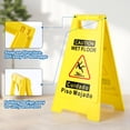 thumbnail image 3 of Cartel Wet Floor, paquete de 4, Wousedo, plegable de doble cara, en forma de A, 3 of 7