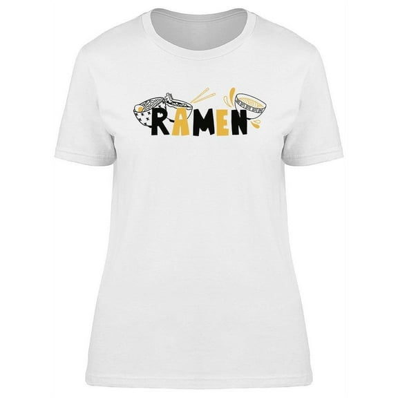 Ramen With Bowls T-Shirt Women -Image by Shutterstock, Female 3X-Large