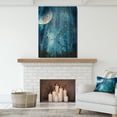 thumbnail image 4 of Design Art - Grande Lune dans une Forêt Bleue, 4 of 5
