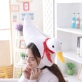 thumbnail image 2 of Gorra para disfraz, diseño de pato blanco, felpa, cosplay, fiesta, 2 of 3