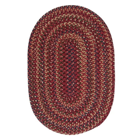 2  x 11  Red and Yellow Braided Oval Rug Runner Space-dyed colors blend with warm wool theme colors in this braided oval rug runner in a dominant shade of red. A perfect accent to any room inside your home. Specially handmade in the USA using high-quality materials. Features: Red  yellow  green  and blue braided oval rug runner. Reversibilty adds longevity with twice the wear and tear. Handcrafted in the USA using high-quality materials. Recommended for indoor use only. Care instructions: Spot clean with any common household cleaner. . Dimensions: 2  wide x 11  long. Material(s): wool. Note: the photo shows an oval rug  however  this listing is for a rug runner