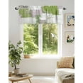 thumbnail image 5 of Valance Curtains for Windows Sage Green Gray Block Kitchen Curtians Window Treatment Abstract Art Topper Curtain Rod Pocket Valances for Kitchen Bathroom Living Room 60x18in, 5 of 9