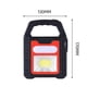 thumbnail image 1 of Antorcha de camping con luz de trabajo Cob de energía solar recargable por USB, roja, 1 of 4