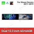 thumbnail image 2 of ZWNAV Dual 12.3 inch Screen Car Radio For Nissan Navara 2017-2019 Android GPS Navigation Multimedia Video Player Stereo Receiver Head Unit, 2 of 14