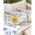 thumbnail image 4 of Waterproof Outdoor Throw Pillows with Inserts 12"x20", Bees Branches Soft Decorative Pillowcases for Couch Bedroom, Farmhouse Spring Botanical Wooden Pillow Covers for Sofa Living Room, 4 of 8