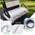 thumbnail image 5 of Golf Cart Seat Covers for 2 Seater, Blue Coastal Soft Microfiber Cart Seat Towel Blanket, Summer Beach Starfish Shell Coral Absorbent Breathable Non Slip Bench Seats Protector for Golf Course 51"x31", 5 of 9