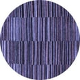 thumbnail image 1 of Ahgly Company Indoor Round Abstract Blue Modern Area Rugs, 4' Round, 1 of 4