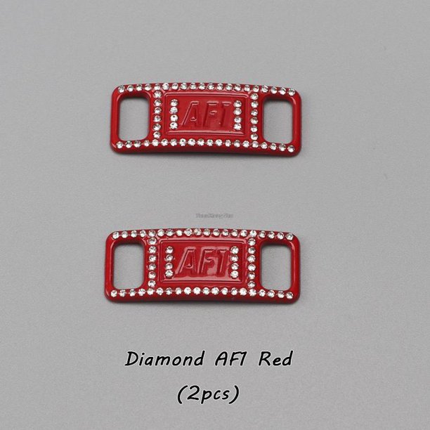 Nuevos dijes de diamantes para zapatos AF1 Cordones para zapatillas Hebilla Cordones de metal de calidad Decoraciones Zapatos de moda AccesoriosEstados Unidos Gao Jinjia LED
