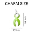 thumbnail image 2 of Lime Green Ribbon Retractable Charm Bracelets, 2 of 2