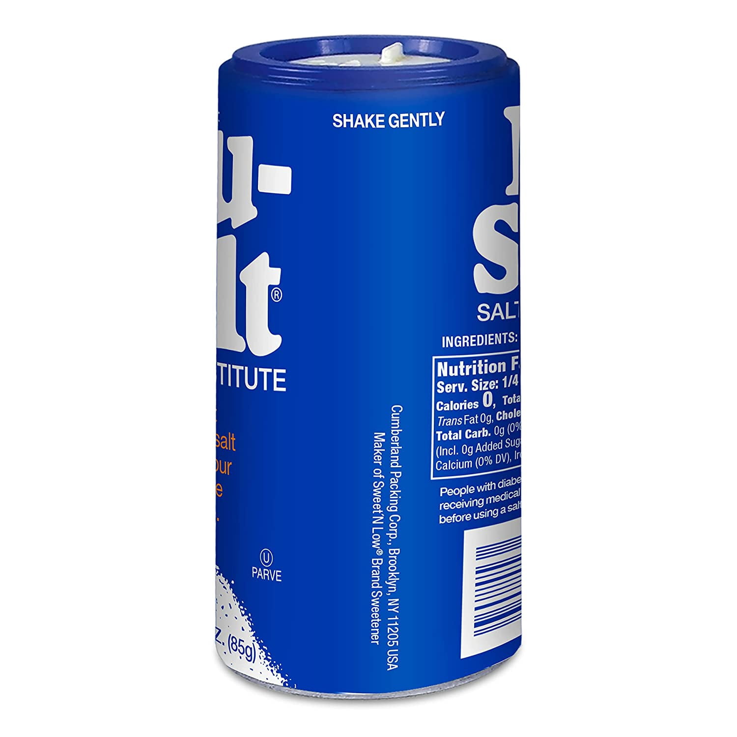 Nu-Salt Salt Substitute 100% Natural & Convenient Shaker Sodium Free Net Wt. 3oz (pack of 12)