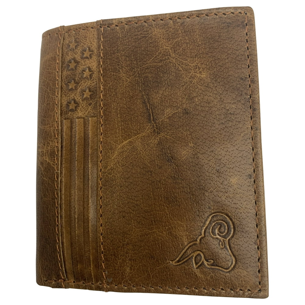Marshal Wallet Men's RFID Blocking Genuine Leather Unique L Shape