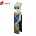 thumbnail image 3 of Chun Li Bikini Swimsuit Sexy Blue Women Outfit, 3 of 12
