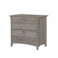 thumbnail image 2 of Bush Furniture Salinas Lateral File Cabinet, 2 Drawer, Driftwood Gray, 2 of 7