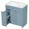 thumbnail image 5 of Harper & Bright Designs 30" Bathroom Vanity with Sink Combo Set, Combo Cabinet Undermount Sink with Storage Shelves, Blue, 5 of 12