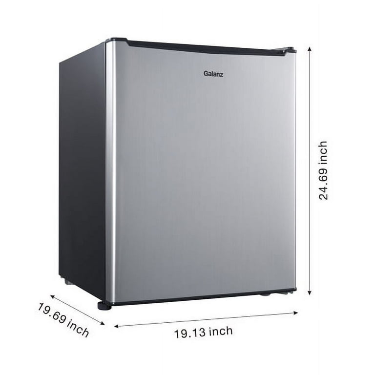  2.7 cubic foot compact dorm refrigerator - (Black