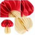 thumbnail image 2 of Mushroom Shaped Honeycomb Ball Paperboard Mushroom Decor Hanging Mushroom Decor, 2 of 4