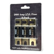 NEP Audio 200 Amp ANL Fuse Inline Fuse for Car Audio 3 Pack