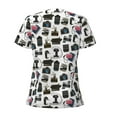thumbnail image 4 of Naloa Cool Camera Print T-Shirts Short Sleeve V Neck Tees for Women Fashion Tops Trendy Lightweight Soft Casual Summer Outfits Clothes, 4 of 5