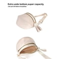 thumbnail image 4 of Bandolera FEIBOON espaciosa riñonera de nailon para mujer, color beige, 4 of 6