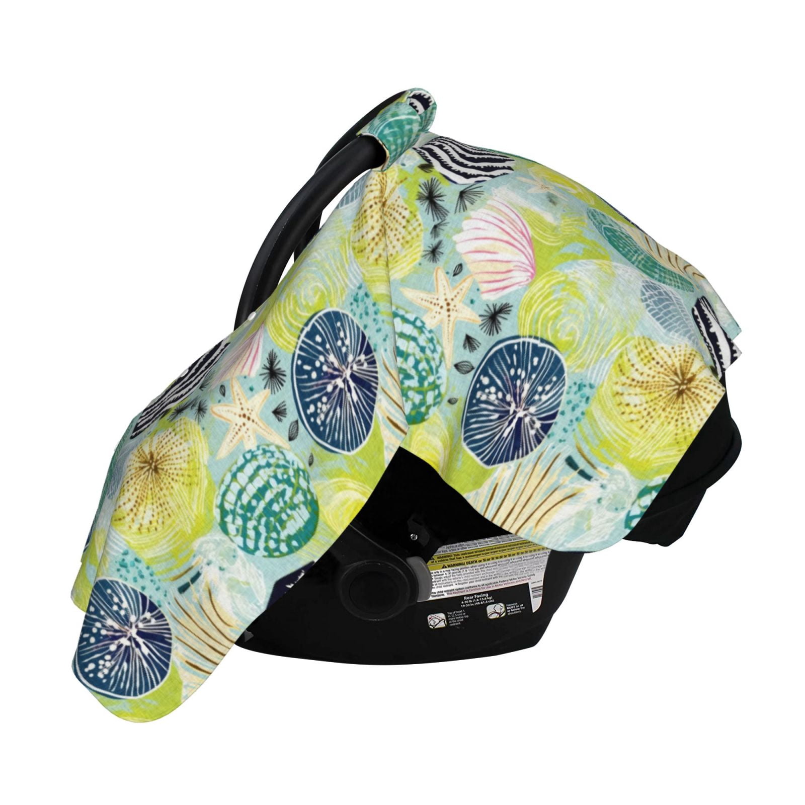 Naloa Shell Clam Baby Car Seat Cover, Breathable Baby Carrier Cover, Multiuse Baby Carrier Cover & Nursing Breastfeeding Cover