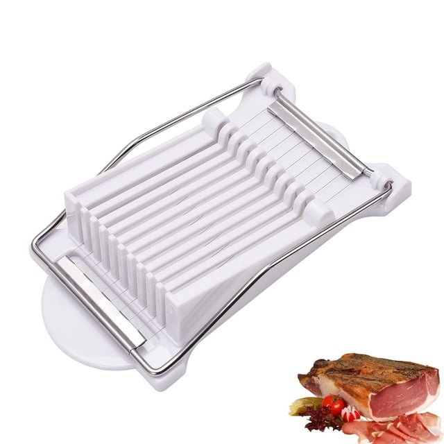 Cortadora de huevos, cortadora de huevos para huevos cocidos, cortadora de huevos de alambre de acero inoxidable, cortadora de plátano, jamón y carne Sincero Electrónica