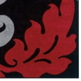 thumbnail image 2 of Linon Corfu Damask Frieze Yarn Pile  5'x7'7" Area Rug in Black & Red, 2 of 2