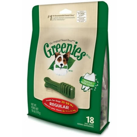 Greenies, Regular 18 Treat Pack, 18 oz - Walmart.com