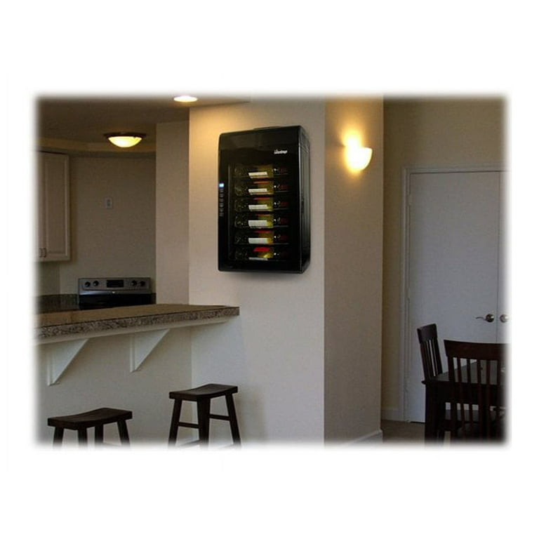 Home Wall Mounted Wine Chiller Epicureanist 6-Bottle Wall-Mounted