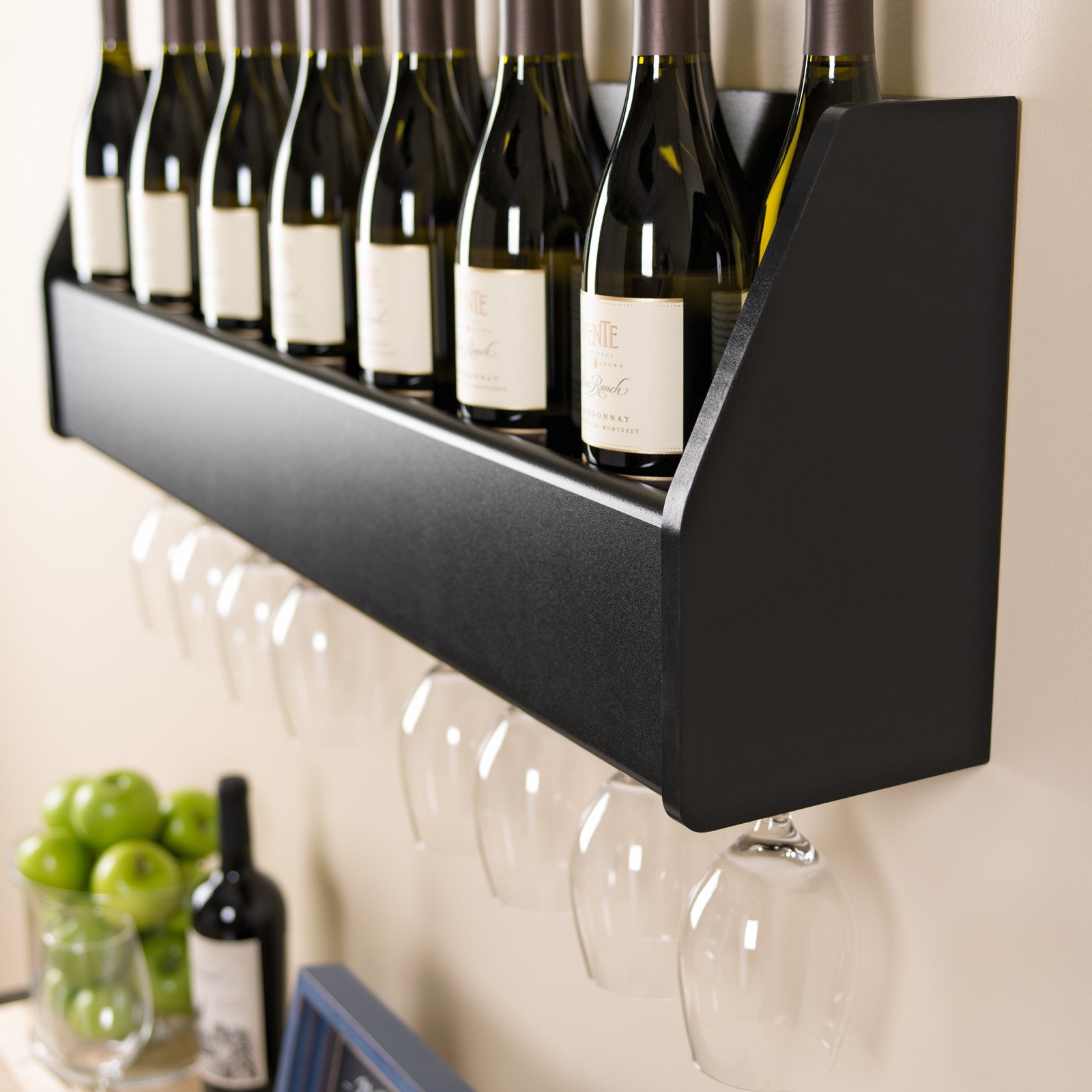 Prepac Floating 18Bottle Wine Rack